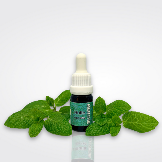 Huile Alimentaire - CBD Full Spectrum - "PUISSANT" 40%CBD - Saveur MENTHE